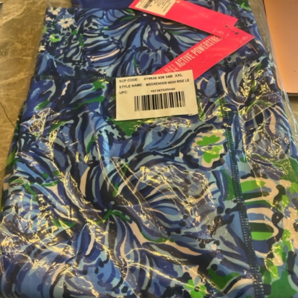 Lilly Pulitzer Weekender High Rise Abaco blue in Turtle Awe size XXL